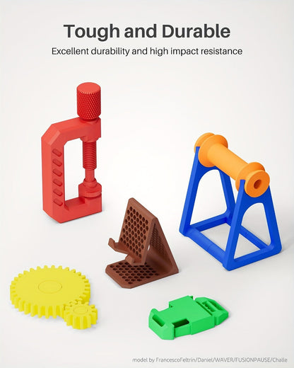 3D Printer Filament PETG 1.75mm 1kg Open-Rim Spool with 11 Solid, Transparent, Rainbow and Macaron Options