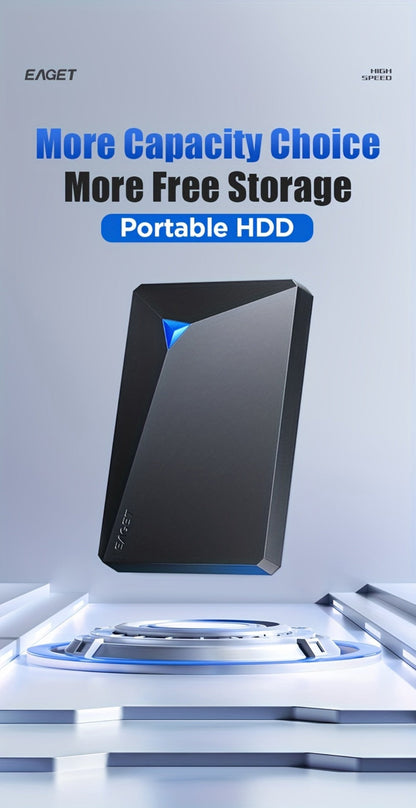 Portable External Hard Drive USB 3.0 High-Speed Mechanical HDD Mobile Backup Storage Plug & Play for PC Desktop MacBook PS4 Xbox Smart TV – EAGET Compact Travel Hard Disk