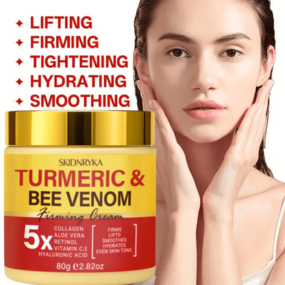 Face Cream Retinol Bee Venom Formula with Turmeric and Collagen in One-Piece or Two-Piece Options