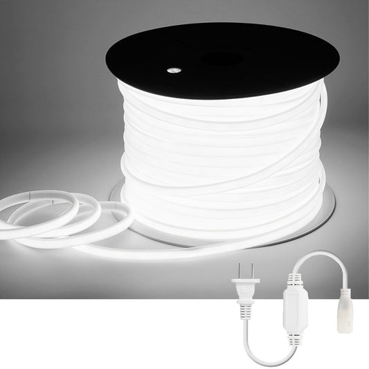 COB LED Strip Lights 10M 33ft 110V Connectable High Brightness Flexible Rope Light – No Dark Spots Indoor Outdoor Ceiling Kitchen Cabinet Closet Landscape Decor White Warm White