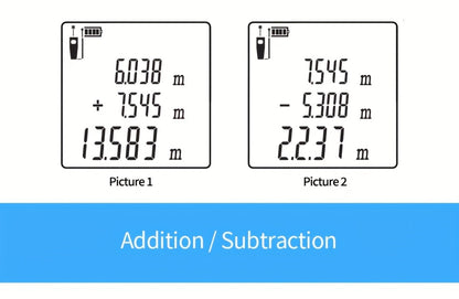 Laser Distance Meter Green Beam Digital Rangefinder 50M 70M 100M 120M Laser Tape Measure with LCD Display for Construction Surveying Indoor Outdoor Measuring
