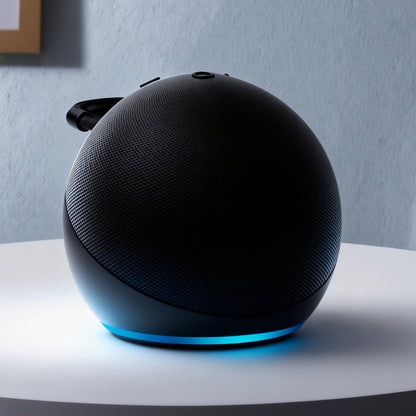 Portable Bluetooth Speaker Spherical Model with RGB, TWS, Subwoofer, 360° Listing and Included Base