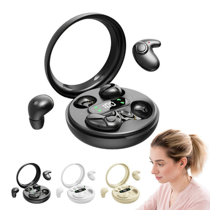2-in-1 Wireless Earphones Couples Shared Audio Long Battery Life Clear Sound TV Movies Music Running Type-C Charging Condenser Mic Semi-Open iOS Android