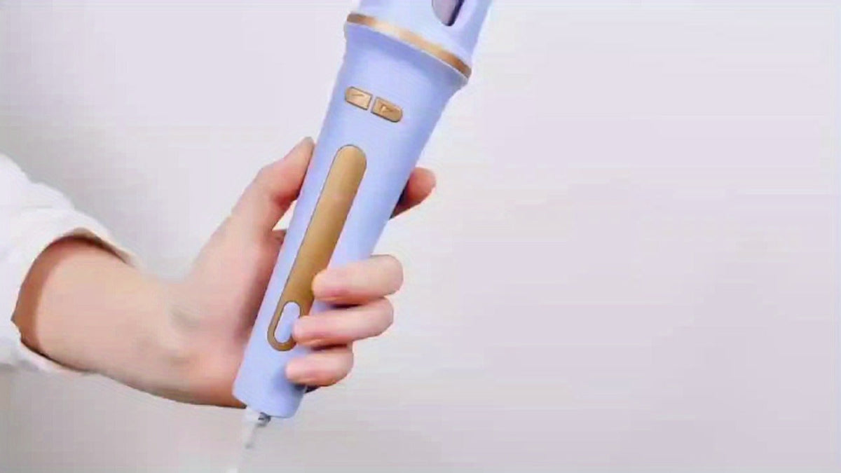 Hair Curler - One Button Electric Rotary Curling Iron with LED Display, 9-Speed Intelligent Temperature Control