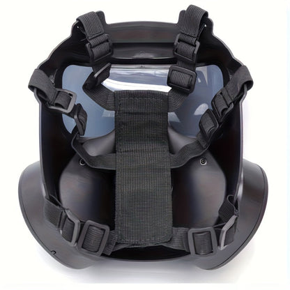 Plastic Tactical-Style Full-Face Costume Mask with Clear or Multicolor Lens Frame Options for Adults