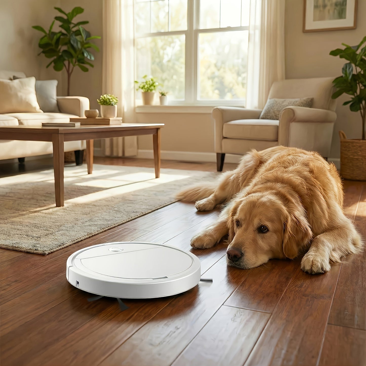 Robot Vacuum Cleaner 3-in-1 – 2000Pa Powerful Suction, 150-Min Runtime, Auto Floor Cleaning for Pet Hair, Dust & Debris, Multi-Functional Robotic Vacuum for Hardwood, Tile & Low-Pile Carpet
