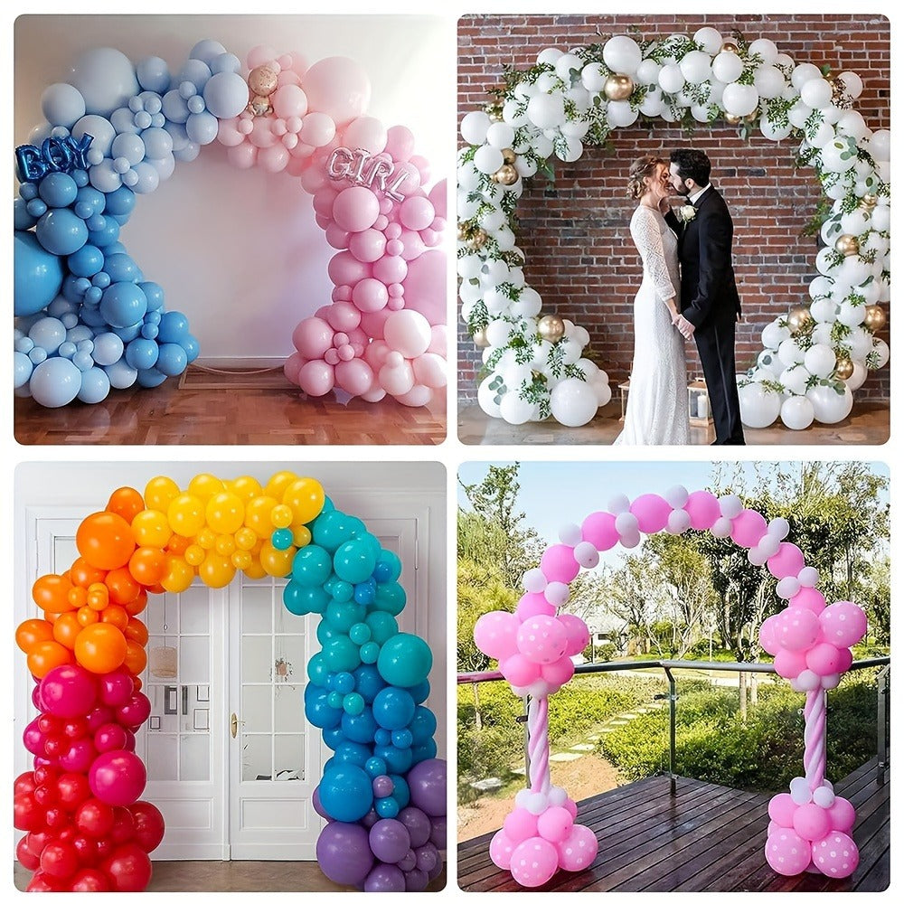 Balloon Arch Kit with Base Stand – Adjustable Floor Arch Stand, Water Fillable Base, Pump & Clips Included, 108x96in for Birthday Wedding Graduation Halloween Christmas Party Decorations