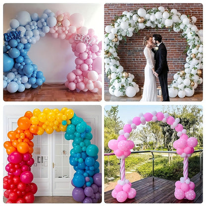 Balloon Arch Kit with Base Stand – Adjustable Floor Arch Stand, Water Fillable Base, Pump & Clips Included, 108x96in for Birthday Wedding Graduation Halloween Christmas Party Decorations