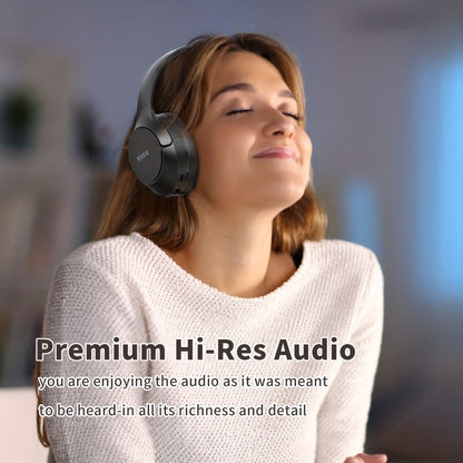 Hybrid ANC Over-Ear Headphones with 40 mm Drivers, 70-Hour Battery, Dual-Device Pairing and Black Finish