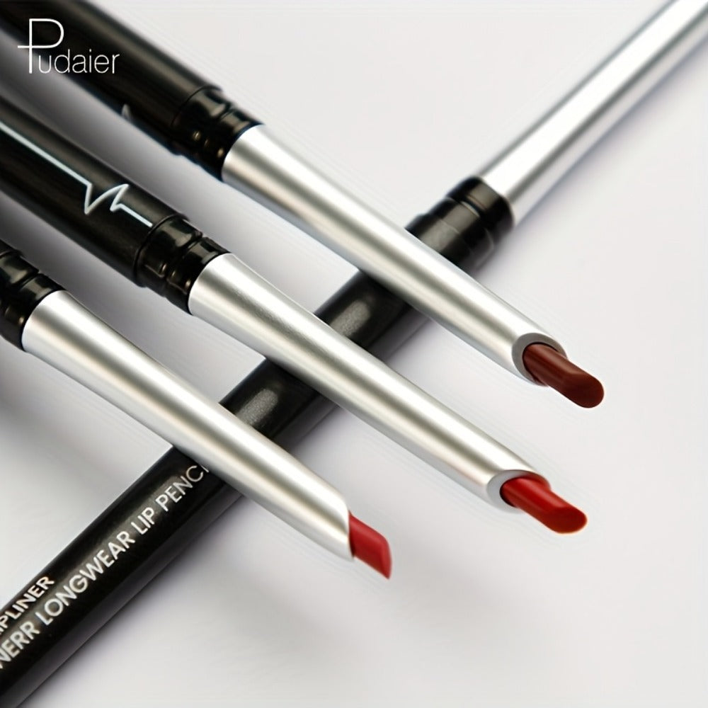 Matte Lip Liner Pencil with Eleven Numbered Checkout Shades from 01 to Color #17 for Defined Lip Looks