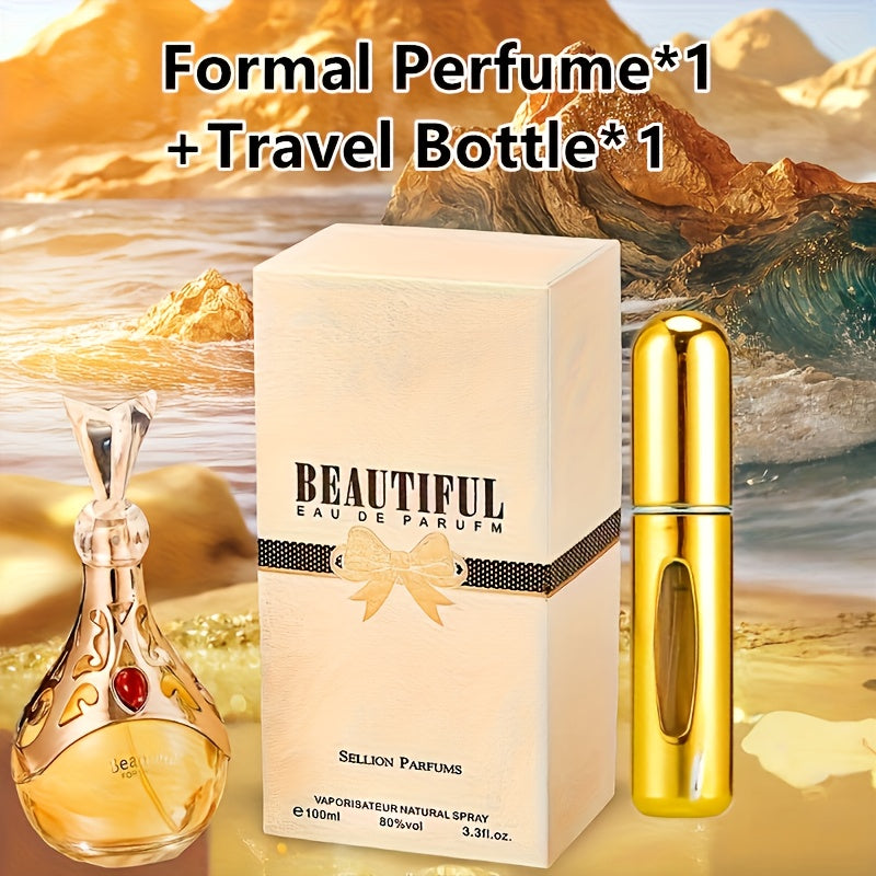 Eau de Parfum Floral Collection for Women 100ml with Talc-Free Formula & 3 Bottle Styles for Daily Wear