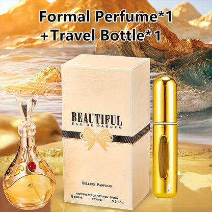 Eau de Parfum Floral Collection for Women 100ml with Talc-Free Formula & 3 Bottle Styles for Daily Wear