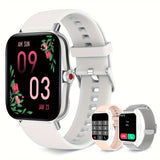 Silvery watch + white silicone strap + pink silicone strap