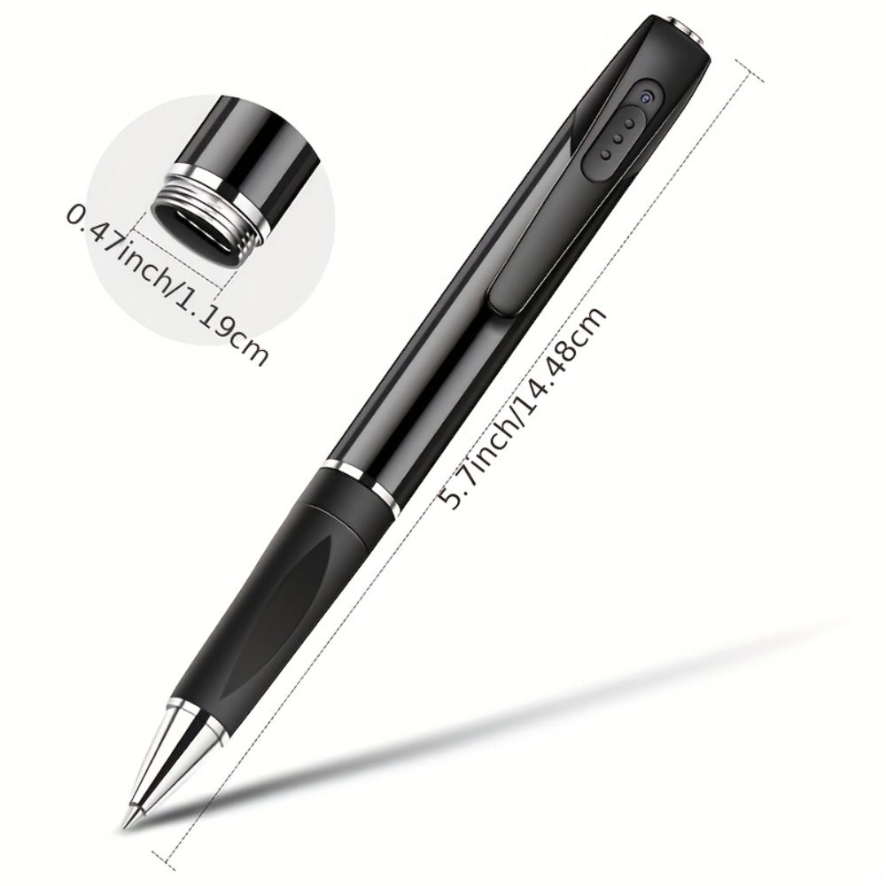 32GB Voice Activated Recorder with MP3 Player & 1080P Body Camera - Digital Recording Pen, Mini Belt Clip Design