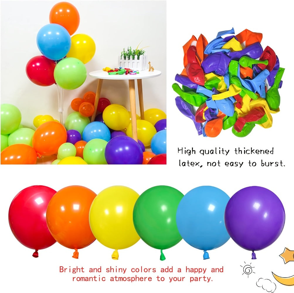 Party Decorations 422-Piece Rainbow Balloon Arch Kit with Four Balloon Sizes and Garland Accessories