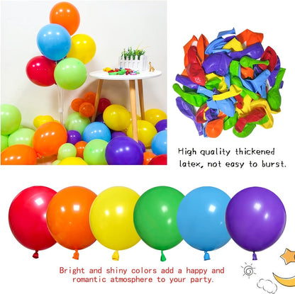 Party Decorations 422-Piece Rainbow Balloon Arch Kit with Four Balloon Sizes and Garland Accessories