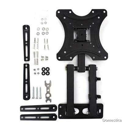 Single-Arm TV Wall Mount for 22-55 Inch Screens with Swivel, Tilt and Square Screen Plate Design