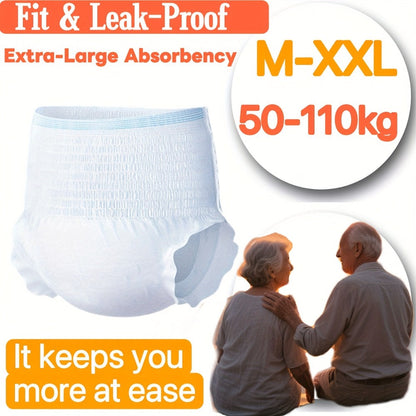 Disposable Incontinence Underwear for Seniors – High Absorbency Leak-Proof Pull-On Briefs, Ultra-Thin Breathable Soft Cotton for Men & Women, Home Care & Overnight Use