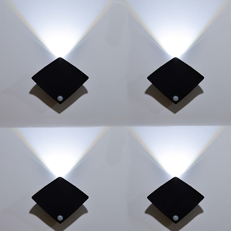 Magnetic LED Motion Sensor Wall Light USB Rechargeable, Wireless Night Light for Hallway, Stairs