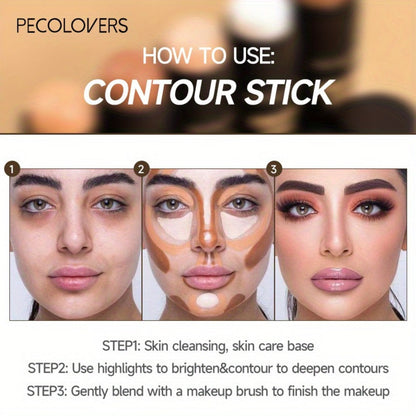 Five-Piece Cream Concealer Stick Set in Five Shades for Face and Body Makeup with Twist-Up Tubes