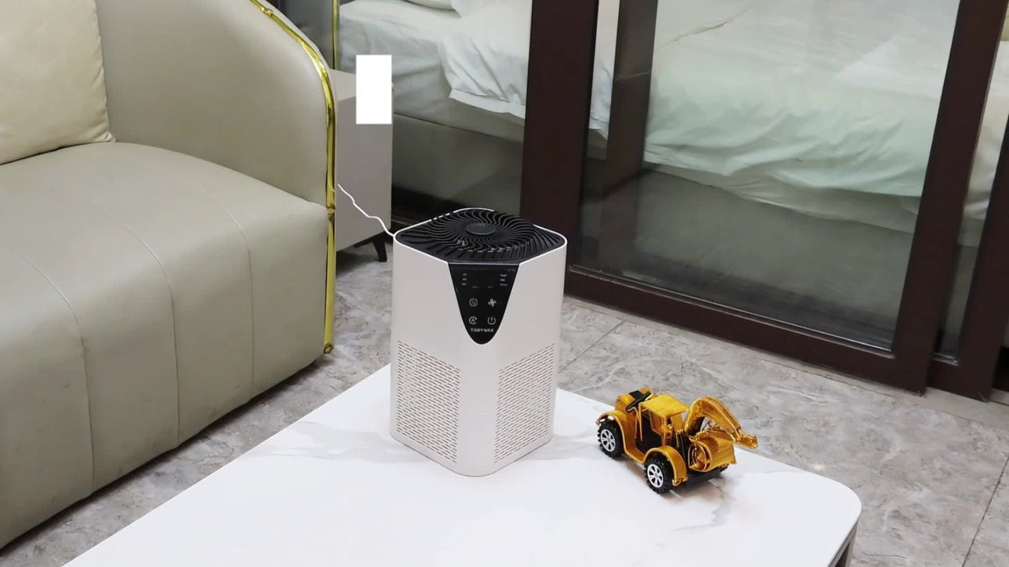 Air Purifier TDBYWAE MB-025 with H13 Three-Stage Filter, 1250 Sq Ft Source Value, PM2.5 LCD and 25dB Mode