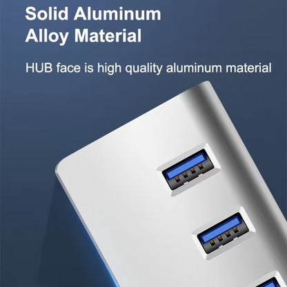 7-Port USB 3.0 Hub 5Gbps Data Splitter for Office, PC, Laptop, MacBook – High-Speed USB Expander with Individual Port Extension, Plug and Play, No Driver Needed