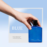 (blue)