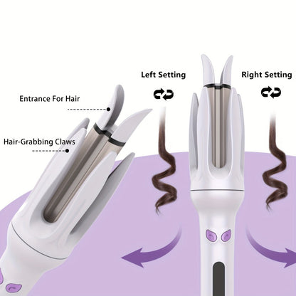 Automatic Hair Curler 28mm Barrel Negative Ion Technology 4 Temperature Settings Fast Heating Portable Travel Hair Curling Wand for Easy Curls Women Gift