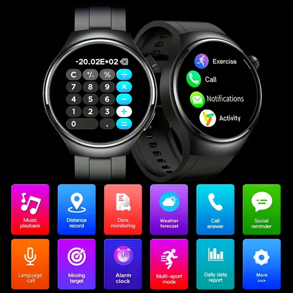 Smartwatch 1.52 Inch HD Touchscreen with Wireless Calling, Alloy Case and Camera Control in Two Colors