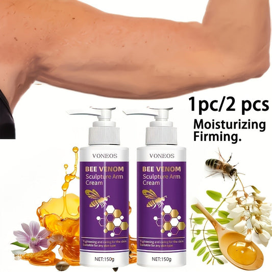Body Firming Cream Bee Venom Sculpture Tightening Lifting — Moisturizing Anti-Sagging Anti-Aging for Arms Abdomen Thighs Buttocks Skin Elasticity Fast-Acting Women 1pc 2pcs