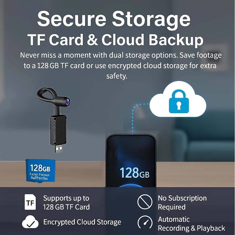 No WiFi Security Camera 3 Pack with Built-In Hotspot, 1080P Motion Detection, Audio Recording, Cloud & SD Card Storage