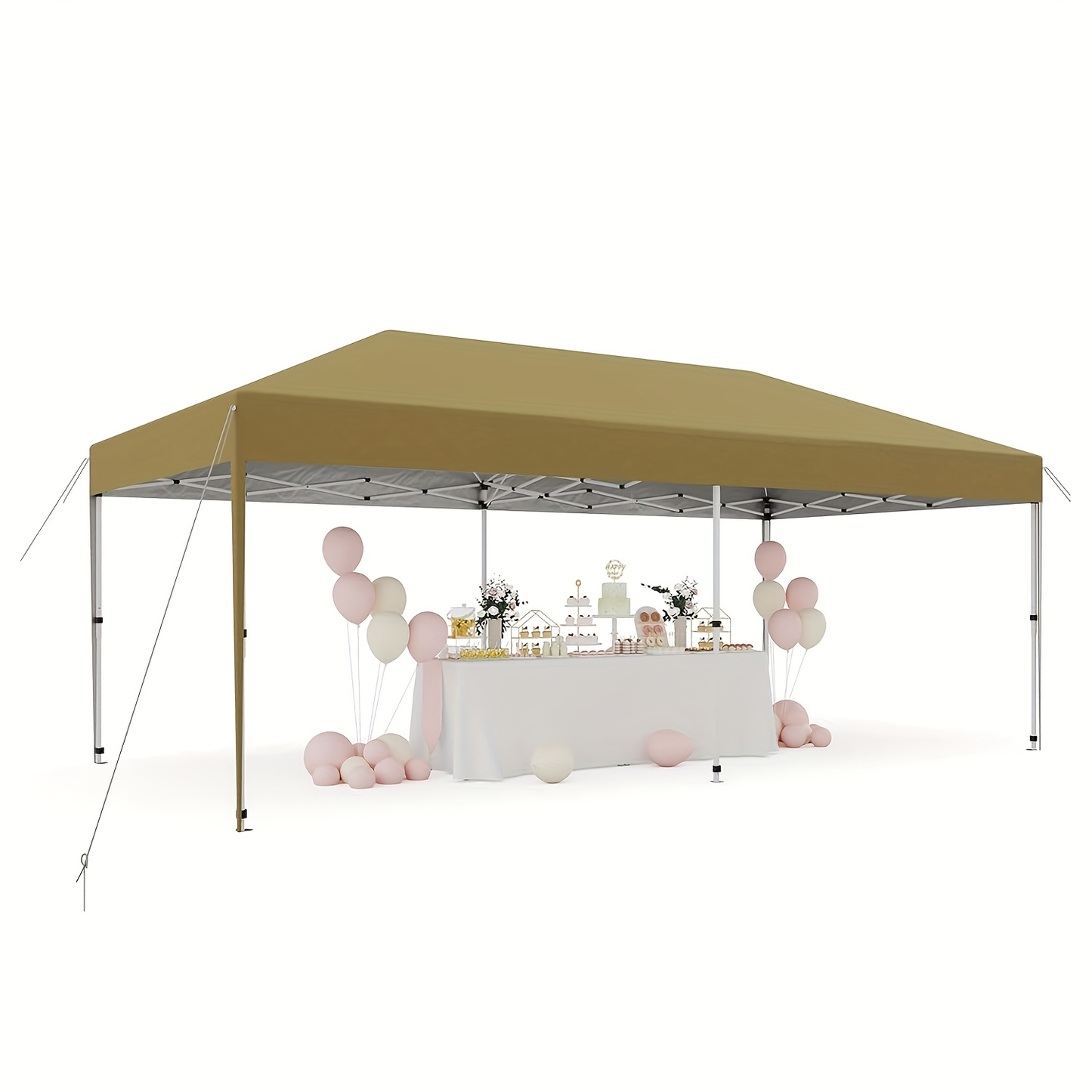 10'x20' Heavy-Duty Instant Canopy Tent - High Quality Pop-Up Event Shelter with Sidewalls, Portable Outdoor Party tent for Weddings, Markets, Backyard - Includes Stakes, Sandbags & Easy Setup, Wind-Resistant Commercial/Personal Use, Durable Oxford Fabric