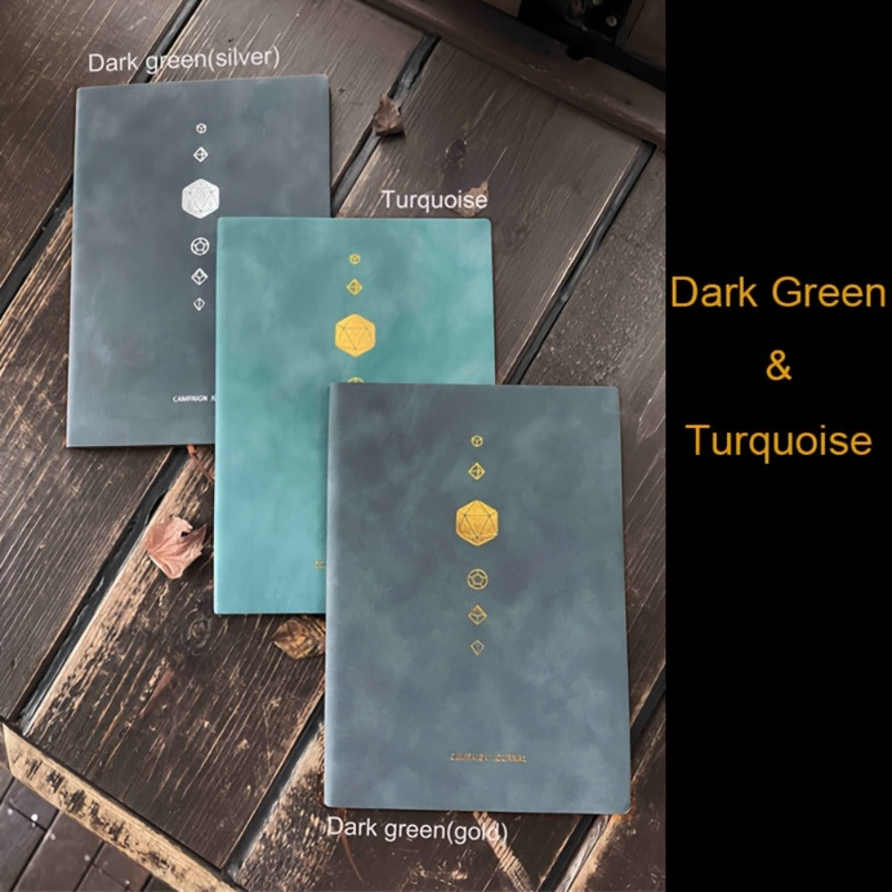 DnD Campaign Journal for D&D 5e & 5R Players — RPG Notebook with Character Sheets, Spell Tracker, Quest Log, NPC Manager & Map Pages, A5 Nubuck 100 Pages, 13 Colors, Dungeon Master Gift