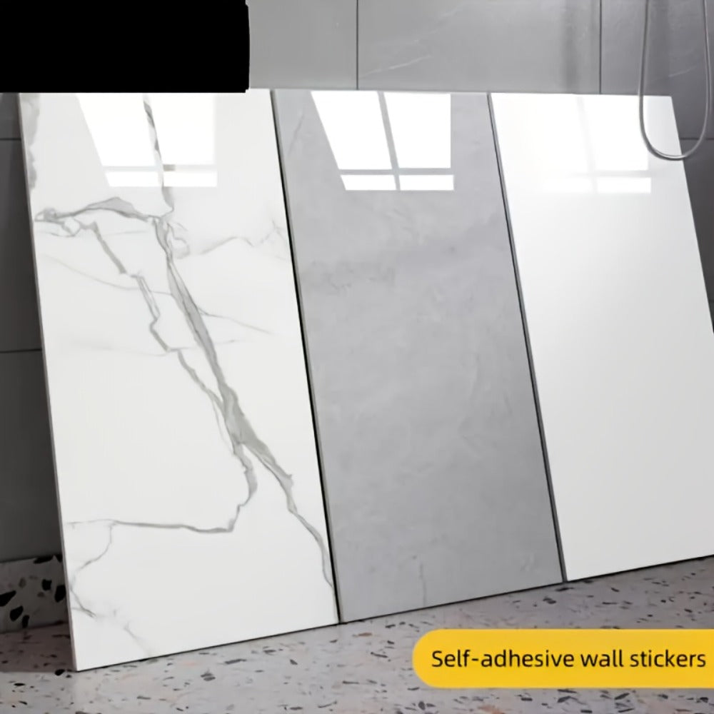 Marble-Pattern Wall Panel Set with 20- or 40-Piece Packs, Eight Codes and 11.81 x 23.6-Inch Tiles
