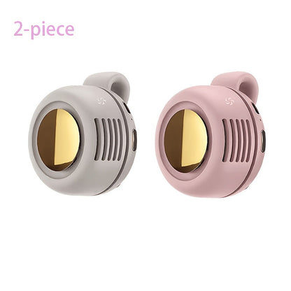 Clip-On Neck Fan in Pink, Green or White with Display and One- or Two-Piece Checkout Options