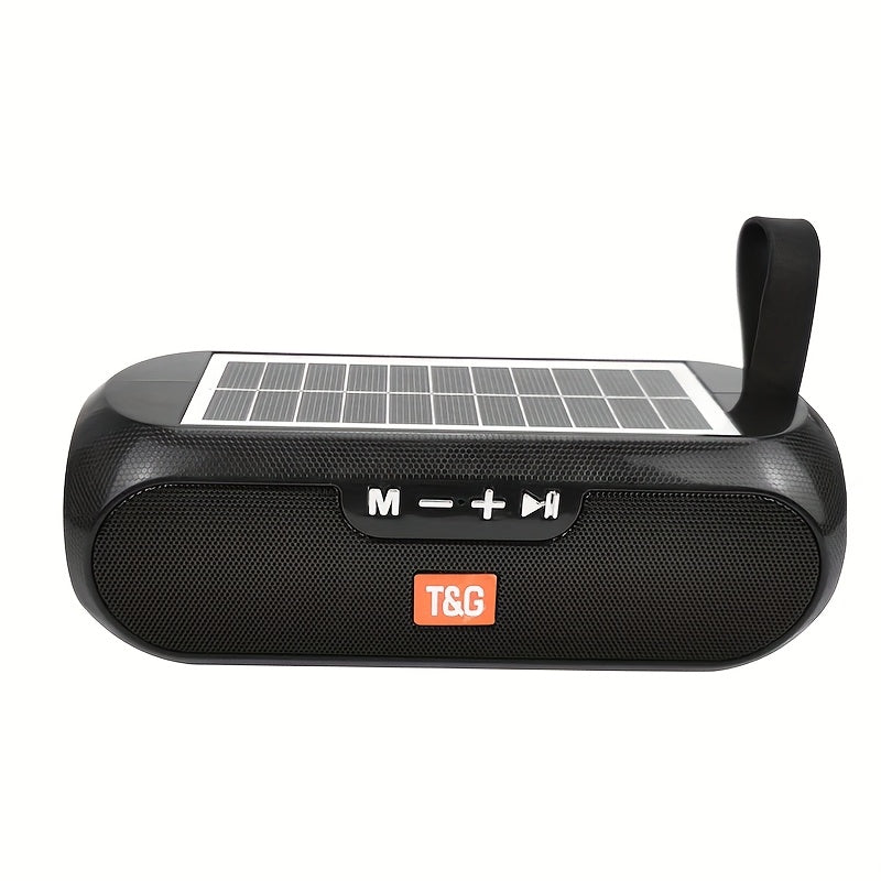 TG182 Solar Powered Bluetooth Speaker – 10W Outdoor Wireless Speaker, 1200mAh Battery, TF Card, FM Radio, AUX Input, Type-C Charging, Compatible with Phone, Tablet, Computer & TV