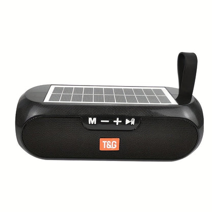 TG182 Solar Powered Bluetooth Speaker – 10W Outdoor Wireless Speaker, 1200mAh Battery, TF Card, FM Radio, AUX Input, Type-C Charging, Compatible with Phone, Tablet, Computer & TV