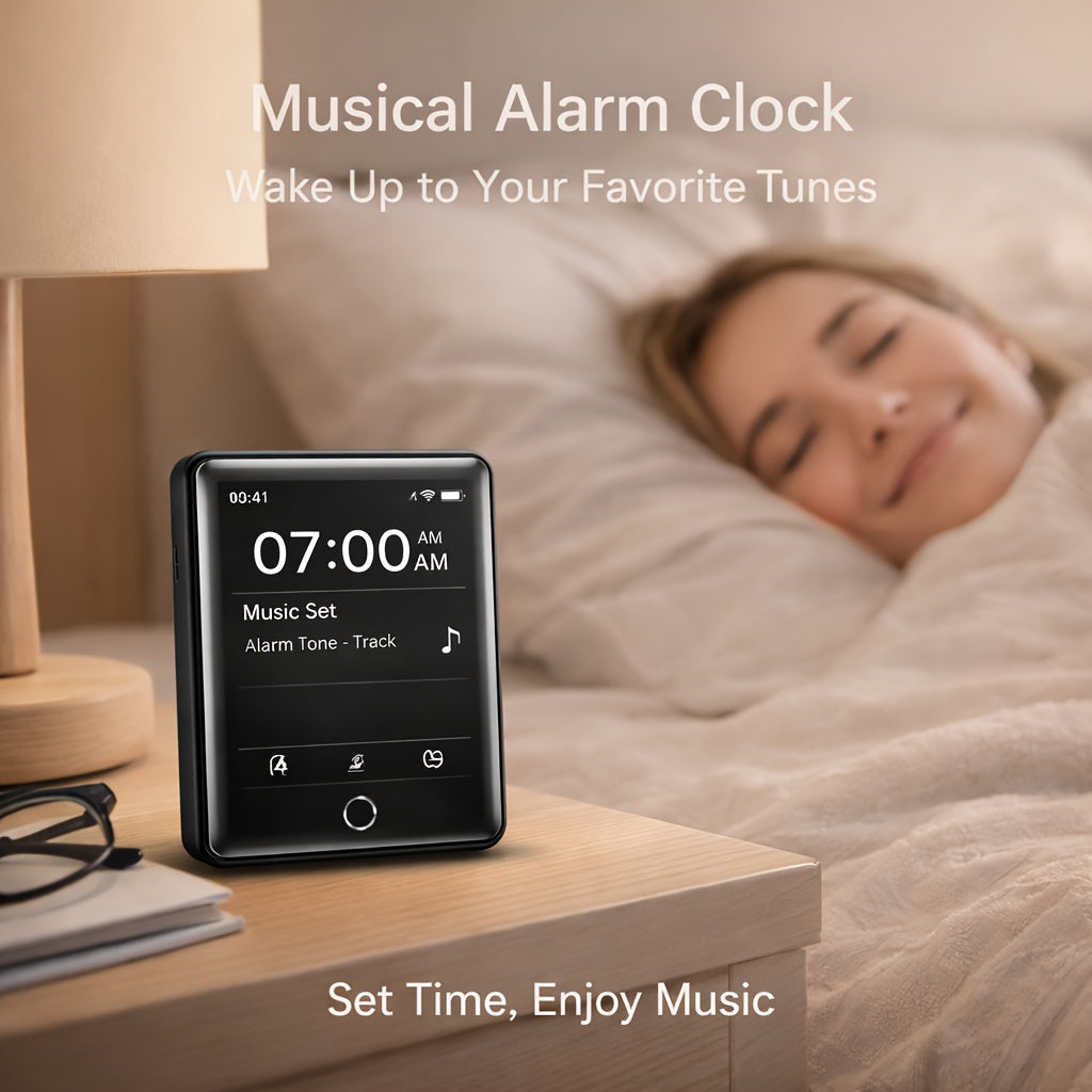 HiFi Touchscreen MP3 Player 2.4" IPS HD Display, Music & Video Playback, E-Book Reader, Voice Recorder, 128GB Expandable Storage, Portable Digital Audio Player for Running Travel Learning