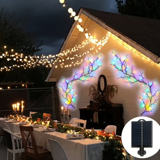 Solar Willow Vine Fairy Lights 96 LED 8 Modes 5.9ft