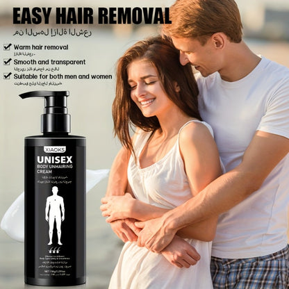 Hair Removal Cream XIAOKS 150g Black Pump Bottle with Carton for External Chest Back and Body Grooming