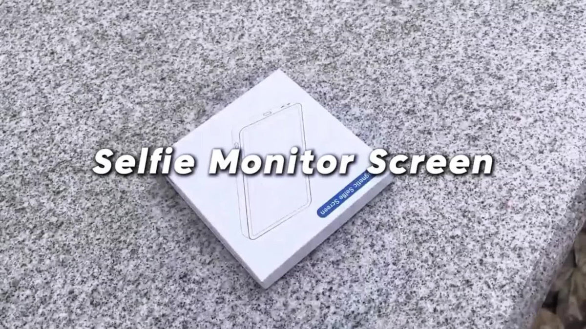Magnetic Selfie Monitor Screen for Vlogging & Live Streaming, Rear-Facing Main Camera Display for iPhone & Android