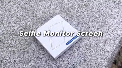 Magnetic Selfie Monitor Screen for Vlogging & Live Streaming, Rear-Facing Main Camera Display for iPhone & Android
