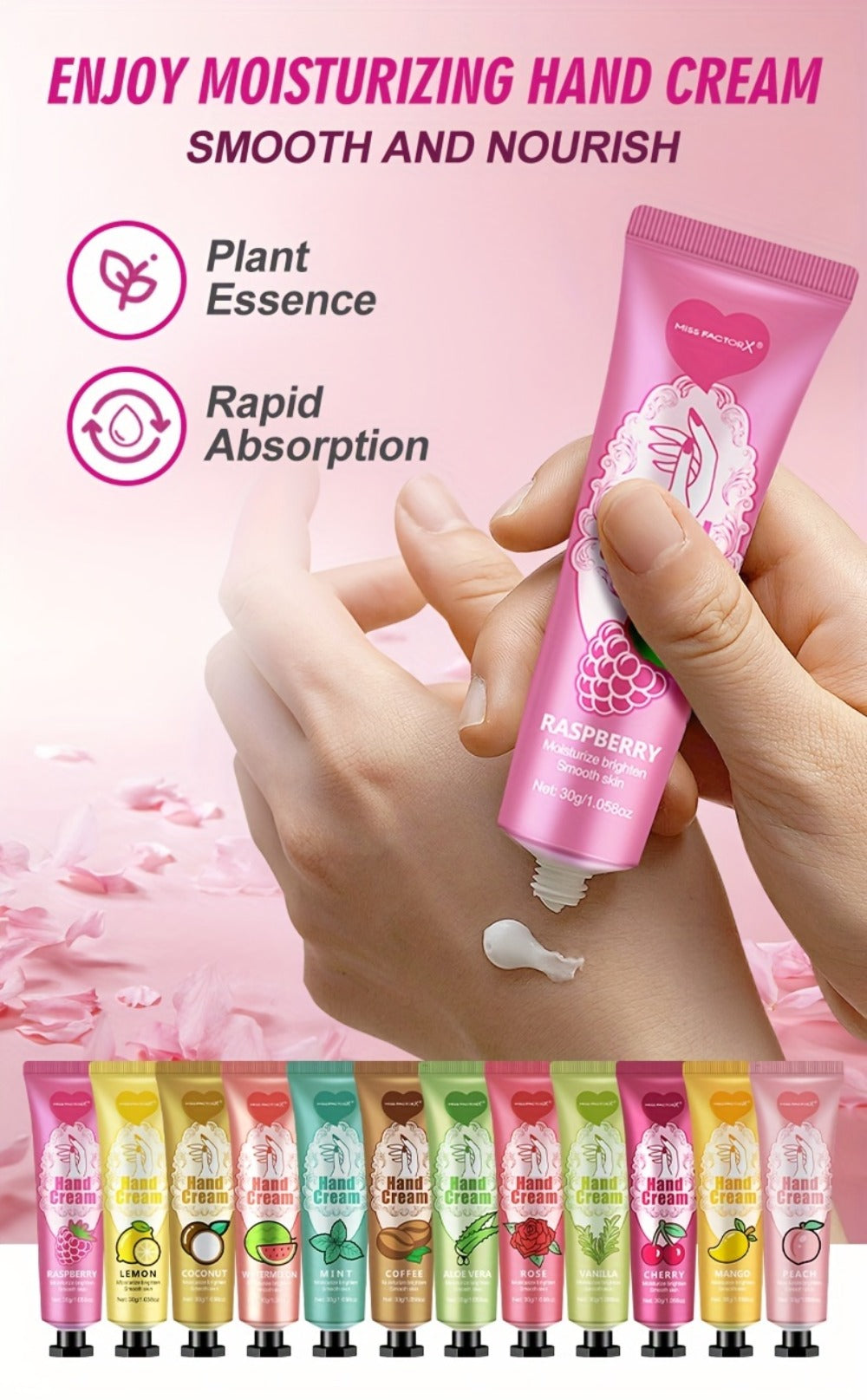 Shea Butter-Labeled Hand Cream and Lip Balm Gift Set with Vitamin E-Labeled Skin Care Formula