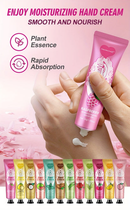 Shea Butter-Labeled Hand Cream and Lip Balm Gift Set with Vitamin E-Labeled Skin Care Formula