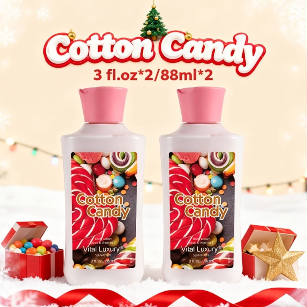 Scented Body Lotion in Japanese Cherry Blossom, Vanilla Heaven or Cotton Candy Bottles and Two-Piece Sets
