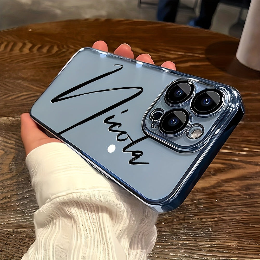 Custom Name Calligraphy Phone Case Personalized Transparent DIY Gift for iPhone for an Everyday Personal Care Routine