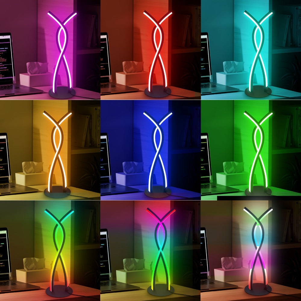 RGB Gaming Desk Lamp with App Control & Music Sync – 18-Key Remote, LED Light Bars, TV Backlight & Night Light, USB Powered Alien Ambient Lamp for Gaming Setup, Streaming & Desk Decor