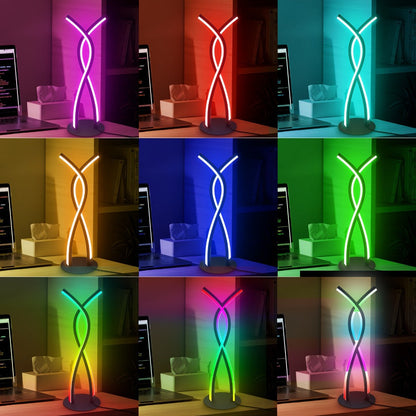 RGB Gaming Desk Lamp with App Control & Music Sync – 18-Key Remote, LED Light Bars, TV Backlight & Night Light, USB Powered Alien Ambient Lamp for Gaming Setup, Streaming & Desk Decor