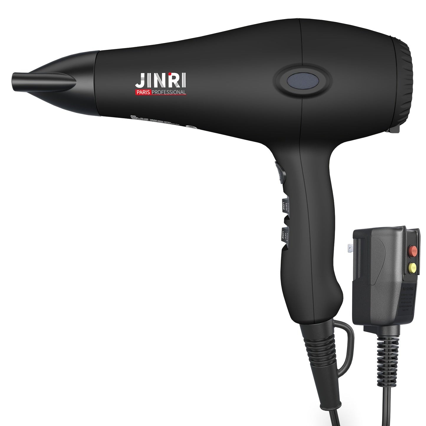 JINRI 1875W Hair Dryer with Three Heat Settings, Two Speeds and One- or Three-Accessory Package Options