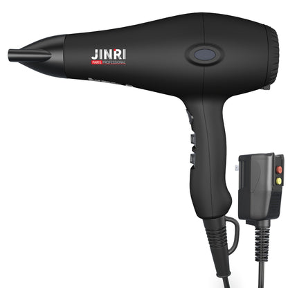 JINRI 1875W Hair Dryer with Three Heat Settings, Two Speeds and One- or Three-Accessory Package Options